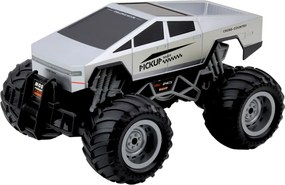 LEAN Toys Terénne auto RC na diaľkové ovládanie strieborné 1:16