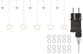 LED Vianočný záves 115xLED/1,35W 6,85x1,05 m teplá biela