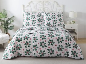 XPOSE® Bavlnené Renforcé obliečky VESELÉ VIANOCE - biele