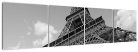 Čiernobiely obraz Eiffelovej veže