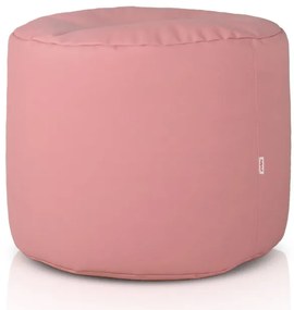 Taburetka Cilindro svetlo ružová ekokoža