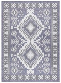 Kusový koberec Sion Sisal Aztec 3007 blue/pink/ecru – na von aj na doma, 80x150, modrá, chodba / predsieň, Dywany Łuszczów