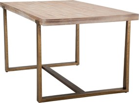 Jedálenský stôl Ankara 150 cm hnedý/zlatý