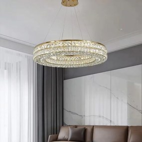 Toolight Toolight, LED stropné svietidlo 60cm APP1568-CP, zlatá, OSW-06979