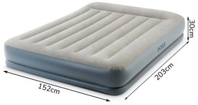 Intex Dvojitý nafukovací matrac Intex 64118ND 203x152 cm s pumpou