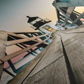 Obraz - Na móle (90x60 cm)