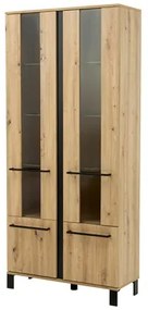 Nízka vitrína SOFIA, industriálny štýl