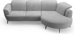 XXXLutz ROHOVÁ SEDAČKA, textil, sivá Sit & More - Sedačky - 000144018513