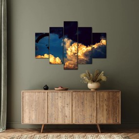 Obraz parašutistu v oblakoch (150x105 cm)