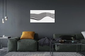 Sklenený obraz Zebra pruhy vlna 125x50 cm