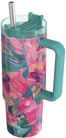 Nerezový termohrnček so slamkou Vibe Oil Petals 880 ml