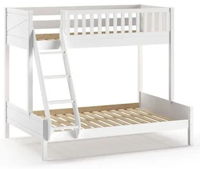 Biela poschodová detská posteľ 140x200/90x200 cm Scott - Vipack