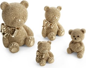 DEKORAČNÁ SOŠKA BEAR 13X17 CM ŠAMPANSKÁ