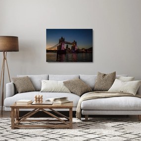 Sklenený obraz - Tower bridge (70x50 cm)