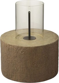 Hnedé okrúhle ohnisko v tvare kmeňa Brasero Trunk - Ø 41*51 cm