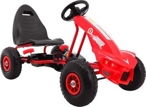 Ramiz Motokára Champion pre deti 3+ Červená + Nafukovacie pneumatiky + Nastaviteľné sedadlo + Ručná brzda