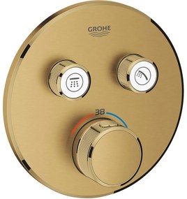 GROHE Grohtherm SmartControl termostatická batéria pod omietku, pre 2 výstupy, kartáčovaný Cool Sunrise, 29119GN0
