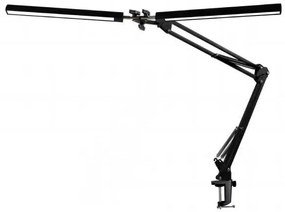 Stolná lampa Platinet Flexy 20 W, 2 ramená + klip, čierna