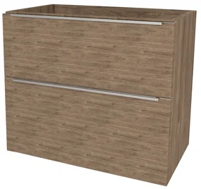 Mereo, Mereo Mailo, kúpeľňová skrinka 61 cm, chróm madlo, Multidecor, Dark Rockford Hic, MER-CN590SDRH1