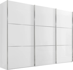 XXXLutz ŠAT. SKRIŇA S POSUV. DVERAMI, biela, 298/222/68 cm Moderano - Skrine - 000531006078