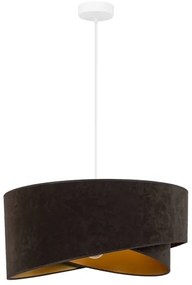 Brilagi - LED Luster na lanku LYRA 1xE27/15W/230V tmavohnedá/zlatá