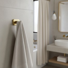 Rea Nico, kúpeľňový 1-háčik na uterák, zlatá matná, REA-88039