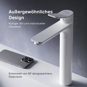 Umývadlová batéria AM.PM X-Joy FXA92033 vysoká, biela