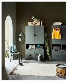 Sivá šatníková skriňa z borovicového dreva vtwonen Soap