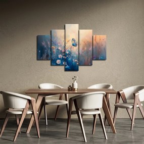 Obraz - Lúka s motýľom (150x105 cm)