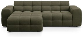 Zelená rohová pohovka (ľavý roh/s leňoškou) Kendal – Micadoni