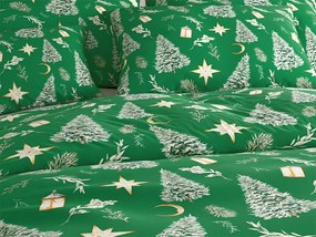Obliečky z mikrovlákna GREEN CHRISTMAS zelené Rozmer obliečky: 70 x 90 cm | 140 x 200 cm