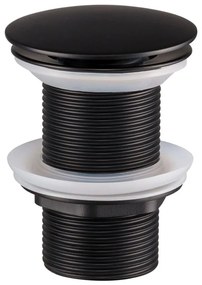 COMAD CLICK-CLACK T201MBG-3 - Umývadlový výpust CLICK-CLACK pr. 7 cm matná čierna