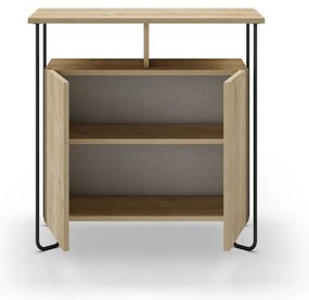 Skrinka v dekore duba v prírodnej farbe 80x80 cm Dilly – Marckeric