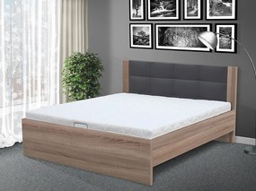 Štýlová posteľ Markéta 120 farebné prevedenie: bielá/sivá