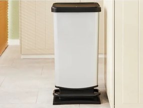 Odpadkový kôš Paso 40 l, strieborný%