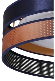 Duolla-LED Stropné svietidlo ROLLER DUO SHINY LED/24W/230V pr. 45 cm modrá/medená