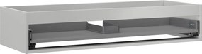 Mexen Box-A, závesná skrinka 120 cm, 1 zásuvka, sivá matná, 91AX0-1200-235-1-62