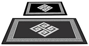 Čierno-biele kúpeľňové predložky v súprave 2 ks - Foutastic