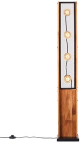 Brilliant - Stojacia lampa CALANDRA 4xE27/42W/230V borovica