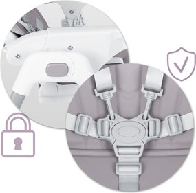 Detská jedálenská stolička Ricokids Tulo heather