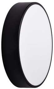 Kúpeľňové stropné svietidlo CLEO 3xE27/24W/230V pr. 40 cm čierna IP54