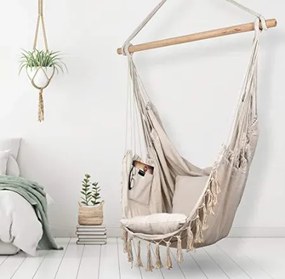 Bestent Závesné hojdacie kreslo Cream BRAZIL