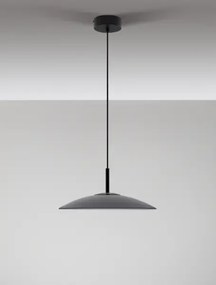 LED čierno-dymový dizajnový luster Polifemo 40