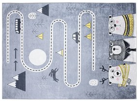 Detský koberec s motívom zvieratiek a cesty Šírka: 80 cm | Dĺžka: 150 cm