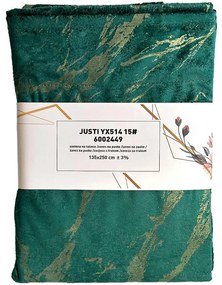 Záves na páske Velvet Justi YX514/15 135x250 cm cm zelený