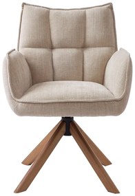 Krémovobiele čalúnené jedálenské kreslá v súprave 2 ks Marilla – Unique Furniture