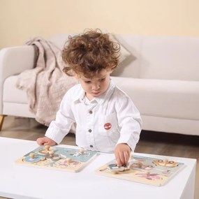 Puzzle s rúčkami Viga 44068 PolarB zvieratká