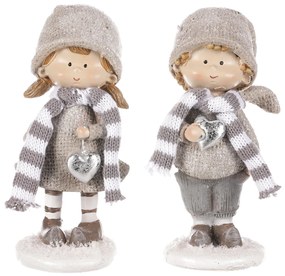 Deti v zimnom oblečení 15cm