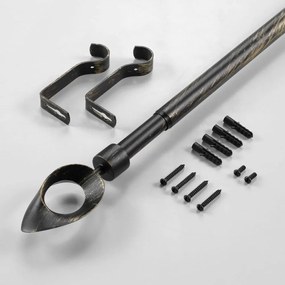 Kovová roztiahnuteľná garniža 120 - 210 cm Ovalon – douceur d'intérieur