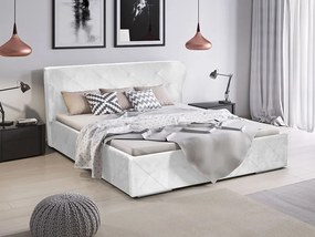 Manželská posteľ 160 cm Oleus (biela). Vlastná spoľahlivá doprava až k Vám domov. 1014634